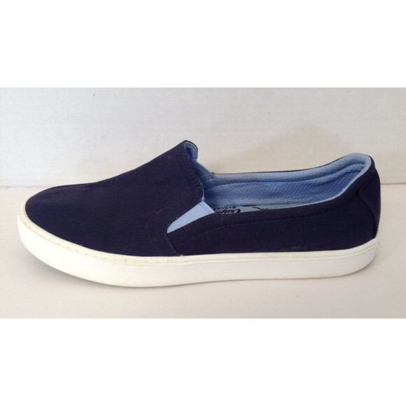 LL Bean Shoes Women 11 M Blue Eco Bay Slip On Boat Stretch Canvas Comfort Loafer - Picture 6 of 12